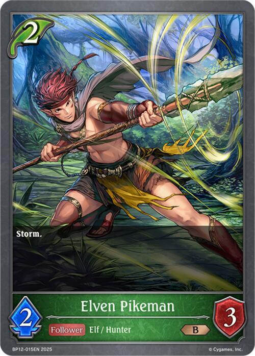 Elven Pikeman, BP12: Worldreaver’s Descent BP12-015EN