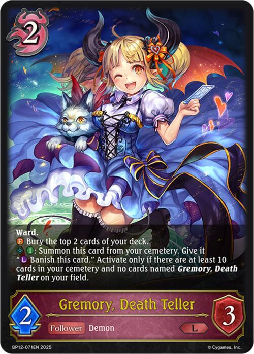Gremory, Death Teller, BP12: Worldreaver’s Descent BP12-071EN