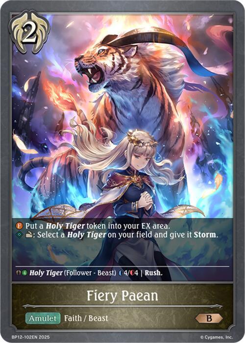 Fiery Paean, BP12: Worldreaver’s Descent BP12-102EN