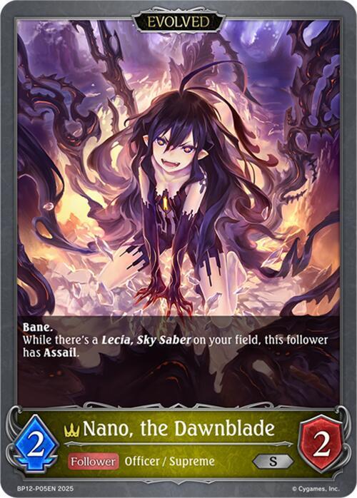 Nano, the Dawnblade (Evolved) - P05 (Foil), BP12: Worldreaver’s Descent BP12-P05EN