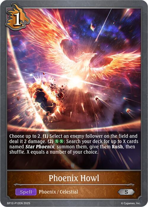 Phoenix Howl - P12 (Foil), BP12: Worldreaver’s Descent BP12-P12EN