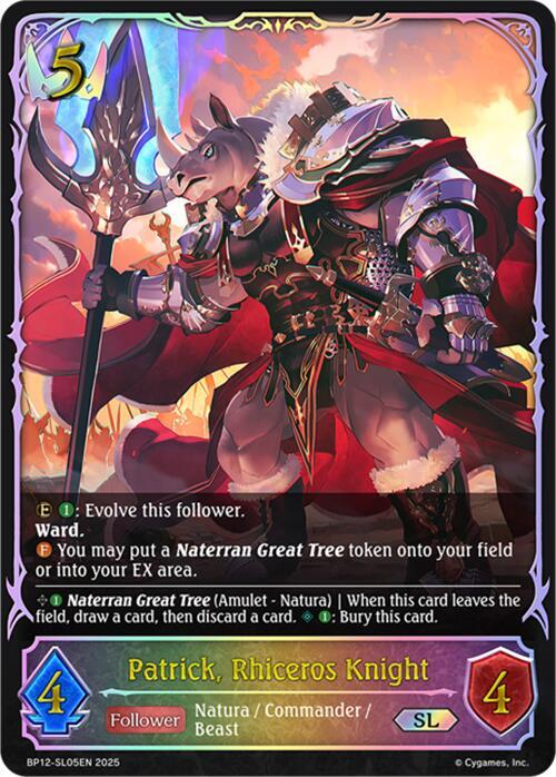 Patrick, Rhiceros Knight (SL), BP12: Worldreaver’s Descent BP12-SL05EN