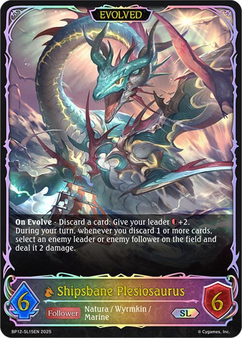 Shipsbane Plesiosaurus (Evolved) (SL), BP12: Worldreaver’s Descent BP12-SL15EN