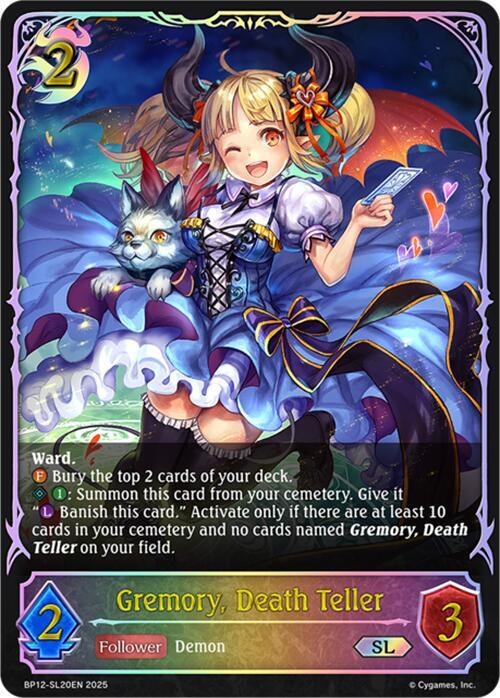 Gremory, Death Teller (SL), BP12: Worldreaver’s Descent BP12-SL20EN
