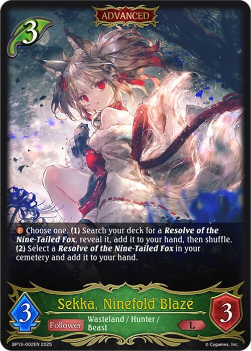 Sekka, Ninefold Blaze, BP13: Dominion of Darkness BP13-002EN