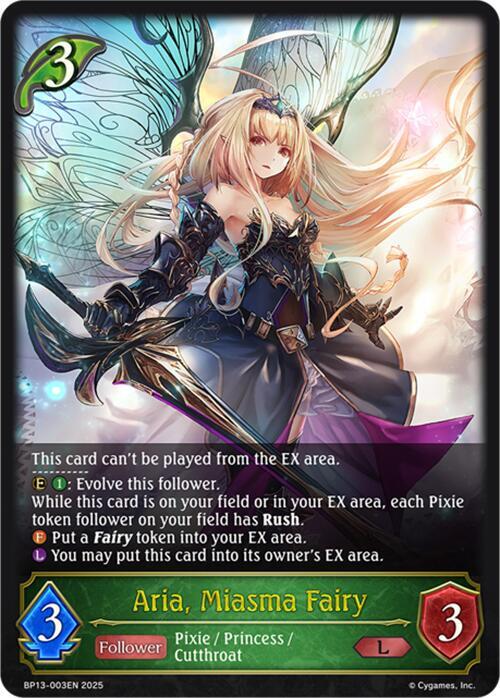 Aria, Miasma Fairy, BP13: Dominion of Darkness BP13-003EN
