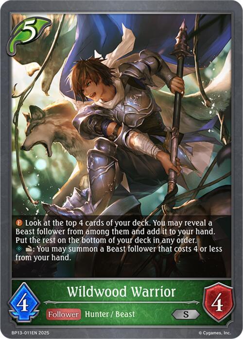 Wildwood Warrior, BP13: Dominion of Darkness BP13-011EN