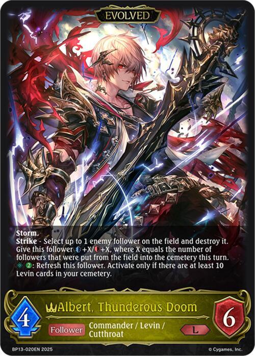 Albert, Thunderous Doom (Evolved), BP13: Dominion of Darkness BP13-020EN