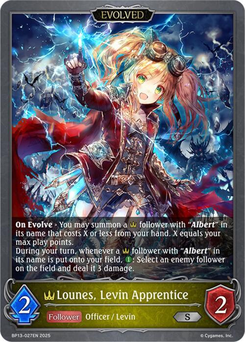 Lounes, Levin Apprentice (Evolved), BP13: Dominion of Darkness BP13-027EN