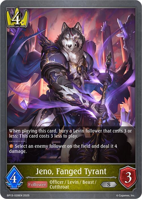 Jeno, Fanged Tyrant, BP13: Dominion of Darkness BP13-028EN