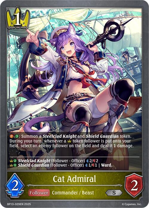 Cat Admiral, BP13: Dominion of Darkness BP13-029EN