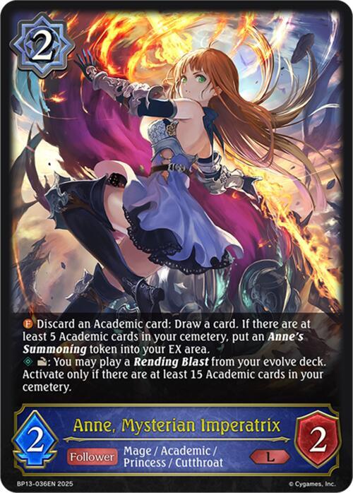 Anne, Mysterian Imperatrix, BP13: Dominion of Darkness BP13-036EN