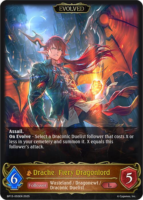 Drache, Fiery Dragonlord (Evolved), BP13: Dominion of Darkness BP13-055EN