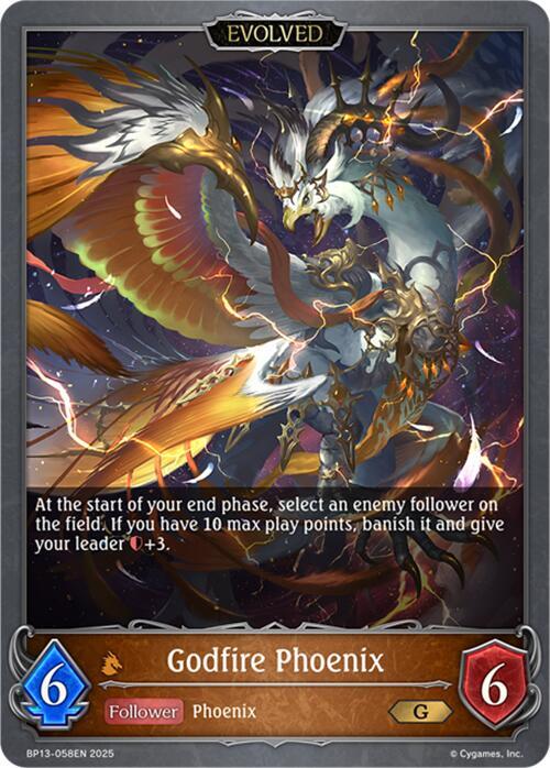 Godfire Phoenix (Evolved), BP13: Dominion of Darkness BP13-058EN