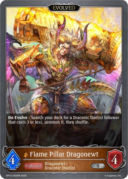 Flame Pillar Dragonewt (Evolved), BP13: Dominion of Darkness BP13-062EN