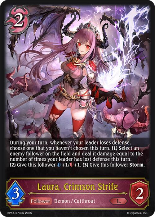 Laura, Crimson Strife, BP13: Dominion of Darkness BP13-073EN