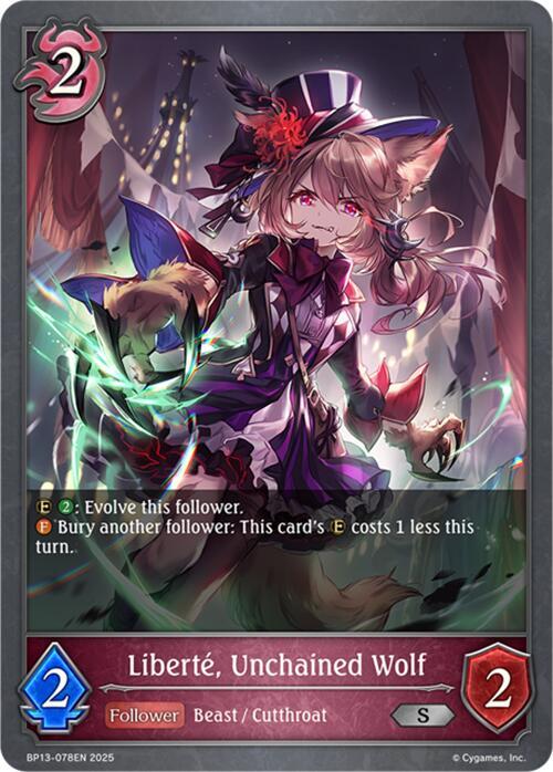 Liberte, Unchained Wolf, BP13: Dominion of Darkness BP13-078EN