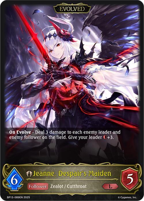 Jeanne, Despair's Maiden (Evolved), BP13: Dominion of Darkness BP13-089EN