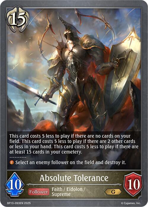 Absolute Tolerance, BP13: Dominion of Darkness BP13-093EN