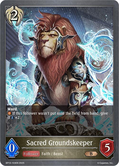 Sacred Groundskeeper, BP13: Dominion of Darkness BP13-103EN