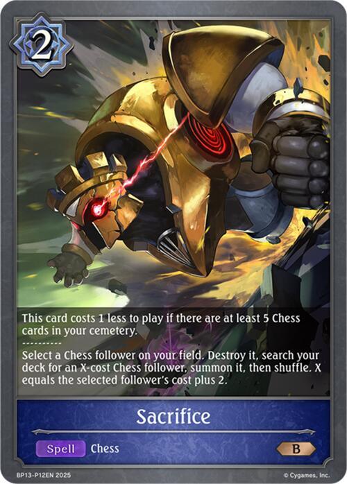 Sacrifice - P12 (Foil), BP13: Dominion of Darkness BP13-P12EN