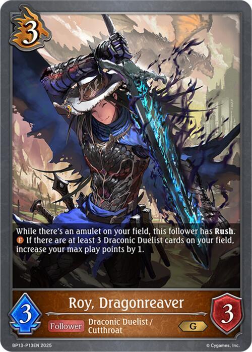 Roy, Dragonreaver - P13 (Foil), BP13: Dominion of Darkness BP13-P13EN