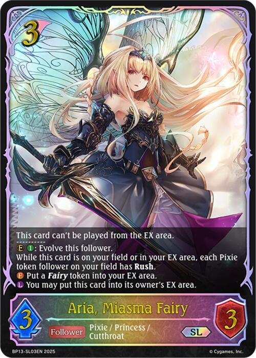 Aria, Miasma Fairy (SL), BP13: Dominion of Darkness BP13-SL03EN