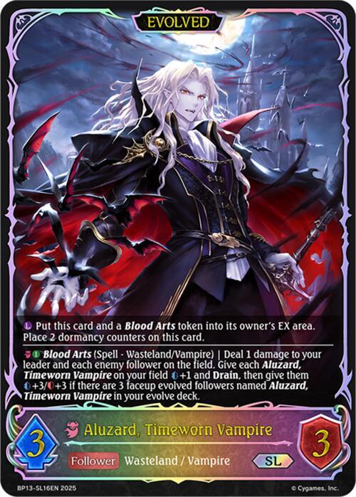 Aluzard, Timeworn Vampire (Evolved) (SL), BP13: Dominion of Darkness BP13-SL16EN