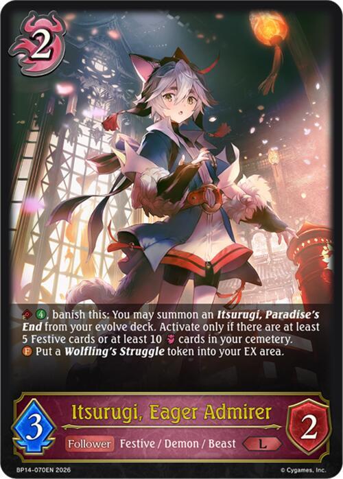 Itsurugi, Eager Admirer, BP14: Banquet of Dreams BP14-070EN