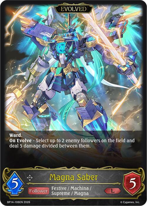 Magna Saber (Evolved), BP14: Banquet of Dreams BP14-106EN