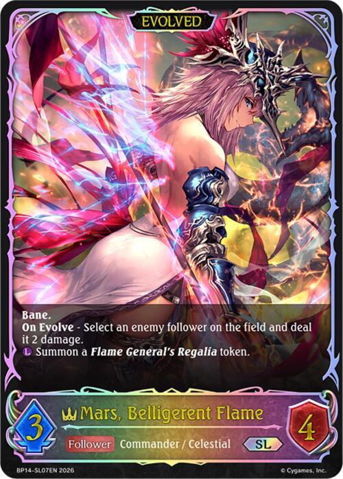 Mars, Belligerent Flame (Evolved) (SL), BP14: Banquet of Dreams BP14-SL07EN