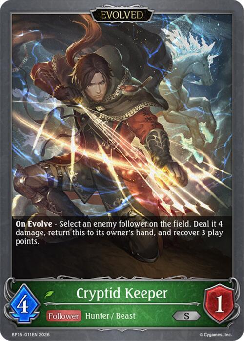 Cryptid Keeper (Evolved), BP15: Trial of the Omens BP15-011EN