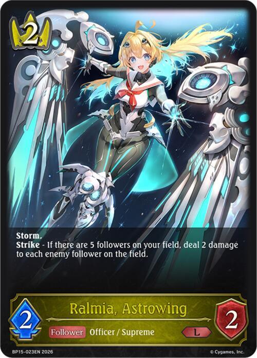 Ralmia, Astrowing, BP15: Trial of the Omens BP15-023EN