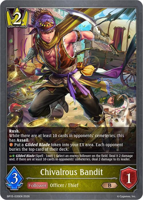 Chivalrous Bandit, BP15: Trial of the Omens BP15-035EN