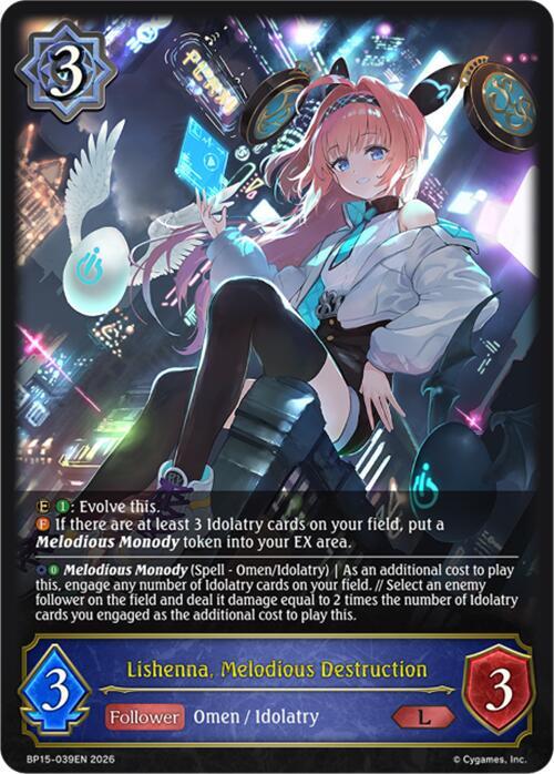 Lishenna, Melodious Destruction, BP15: Trial of the Omens BP15-039EN