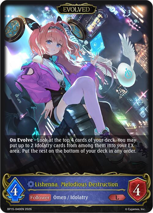 Lishenna, Melodious Destruction (Evolved), BP15: Trial of the Omens BP15-040EN
