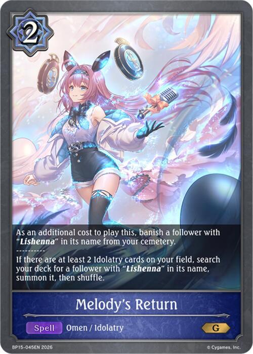 Melody's Return, BP15: Trial of the Omens BP15-045EN
