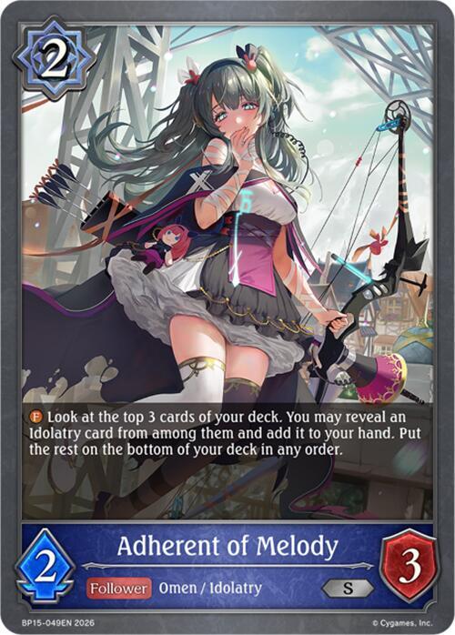 Adherent of Melody, BP15: Trial of the Omens BP15-049EN