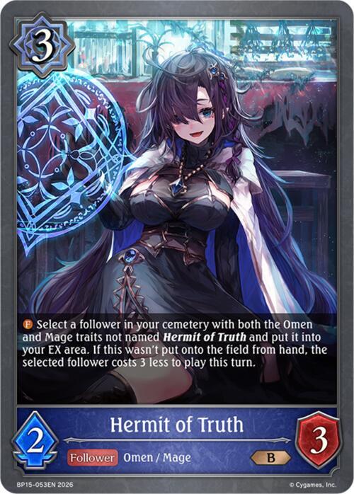 Hermit of Truth, BP15: Trial of the Omens BP15-053EN