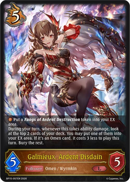 Galmieux, Ardent Disdain, BP15: Trial of the Omens BP15-057EN
