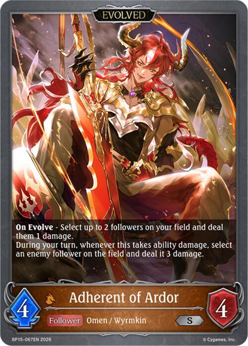 Adherent of Ardor (Evolved), BP15: Trial of the Omens BP15-067EN