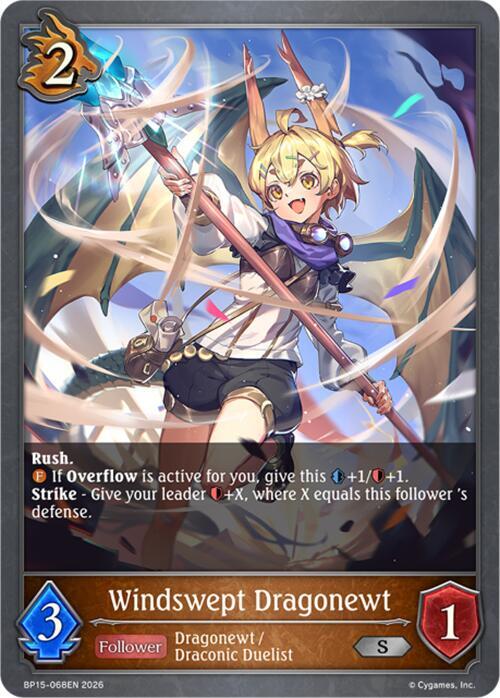 Windswept Dragonewt, BP15: Trial of the Omens BP15-068EN