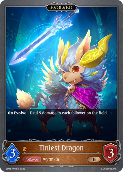 Tiniest Dragon (Evolved), BP15: Trial of the Omens BP15-071EN