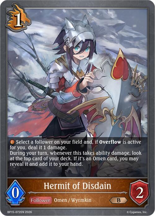 Hermit of Disdain, BP15: Trial of the Omens BP15-072EN