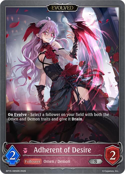 Adherent of Desire (Evolved), BP15: Trial of the Omens BP15-085EN
