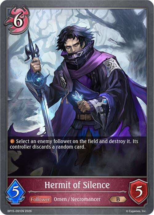 Hermit of Silence, BP15: Trial of the Omens BP15-091EN