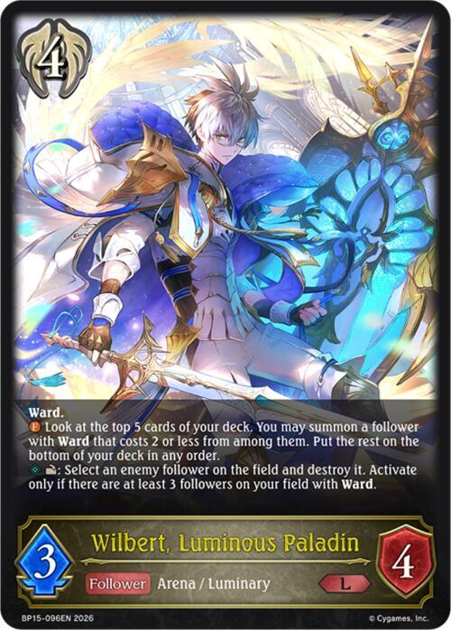 Wilbert, Luminous Paladin, BP15: Trial of the Omens BP15-096EN