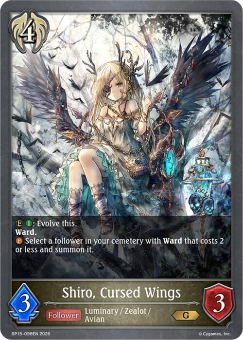 Shiro, Cursed Wings, BP15: Trial of the Omens BP15-098EN