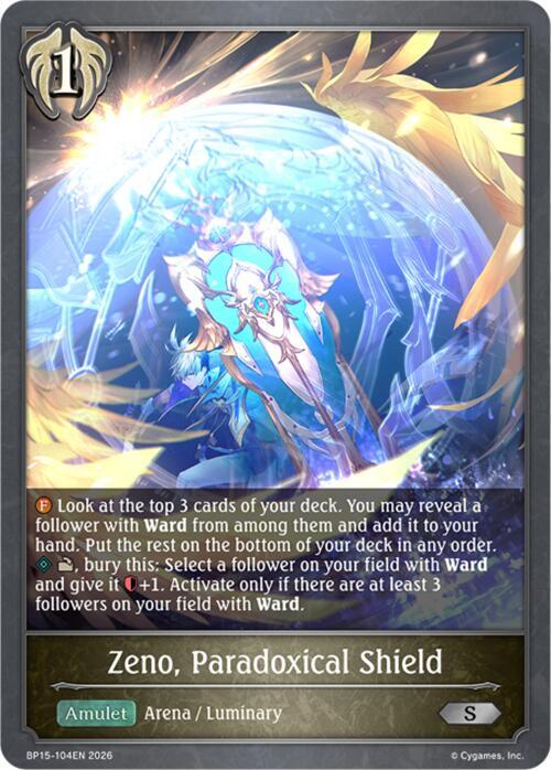 Zeno, Paradoxical Shield, BP15: Trial of the Omens BP15-104EN