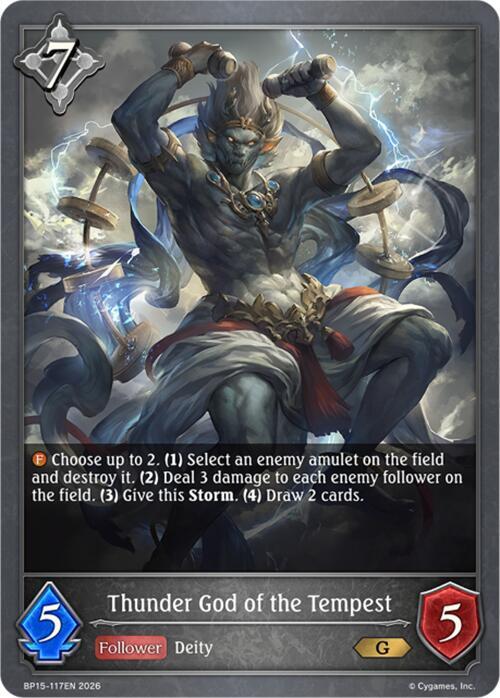 Thunder God of the Tempest, BP15: Trial of the Omens BP15-117EN